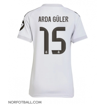 Billige Fotballdrakt Real Madrid Arda Guler #15 Replika Hjemmedrakt Dame 2025-26 Kortermet